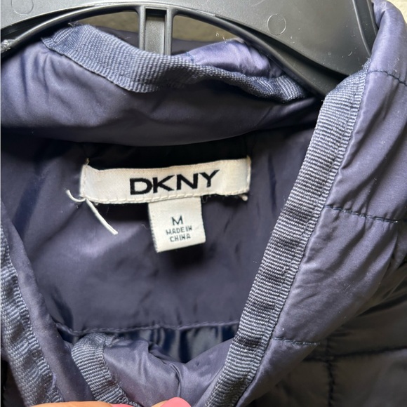 DKNY Women's Quilted Puffer Coat - Midnight Blue - Picture 7 of 11